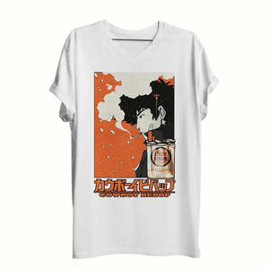 เสื้อยืดผ้าฝ้ายแท้ 100% พิมพ์ลาย 3 มิติ ลายตัวละครและโลโก้จากอนิเมะคาวบอยบีบอป เนื้อผ้าเจอร์ซีย์ระบายอากาศได้ดี น้ำหนักผ้า 220 กรัม/230 กรัม - Product Image 3