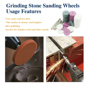 Disque de meulage monté en oxyde d'aluminium, disque de ponçage, disque abrasif, disque de polissage, ensemble de roues de polissage - Product Image 3