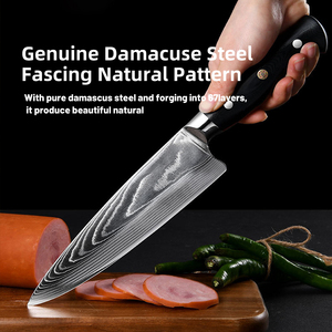 Venta al por mayor personalizado de alta calidad OEM ODM servicio Damasco acero cocina Chef cuchillo profesional japonés Chef cuchillo con mango - Product Image 5