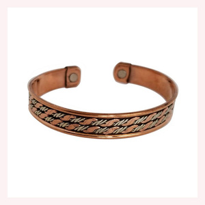 Vintage Religious-Style <b>Copper</b> Healing Bracelet Handwoven Therapeutic Rope <b>Bangle</b> for Energy Balance & Wellness Unique Gift Idea - Product Image 3