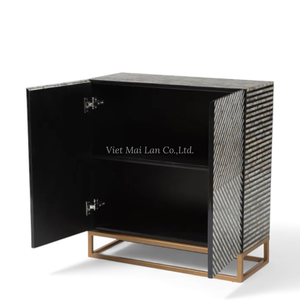 Elegante Mueble de Almacenamiento con Incrustaciones de Concha de Nácar Hecho a Mano para Decoración de Hogar de Lujo - Product Image 2