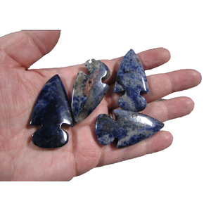 Punta de Flecha de Sodalita Natural de Alta Calidad, Piedra Natural, Gema Curativa, Cristal de Ágata, Puntas de Flecha Curativas, Mayorista de Puntas de Flecha Curativas - Product Image 5