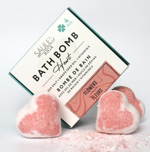 Caja de Regalo para el Día de la Mujer, Set Premium de Bombas de Baño Orgánicas, 4 Vaporizadores de Ducha en Forma de Corazón con Fragancia a Leche de Cabra, OEM ODM - Product Image 5