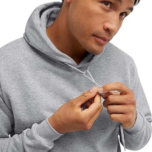 Sweat-shirt à capuche surdimensionné en molleton respirant pour homme, 100% coton, avec logo personnalisé imprimé - Product Image 5