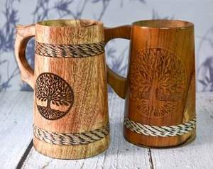 Tasse à thé en bois de bambou de 100 ml, style écologique et design campagnard, idéale pour les cadeaux d'affaires - Product Image 3