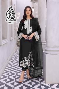 Último diseñador Faux Georgette bordado secuencia trabajo Salwar traje por Fab Zone - Product Image 2