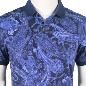 Premium 98% coton et 2% élastique impression numérique conception personnalisée polos en jersey unique de haute qualité du fournisseur BD - Product Image 4