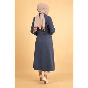 เสื้อโค้ทหนังผู้หญิงแบบมีเข็มขัด บุด้วยขนเป็ด 150-200 กรัม สไตล์ลำลอง - Product Image 4