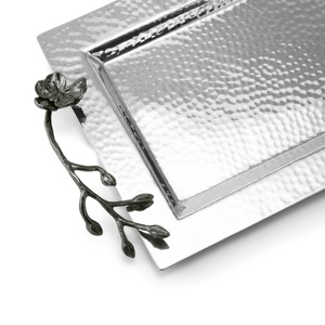 Plateau de service en métal indien artisanal multifonctionnel et écologique pour la maison et les restaurants, passe au lave-vaisselle, finition polie - Product Image 2