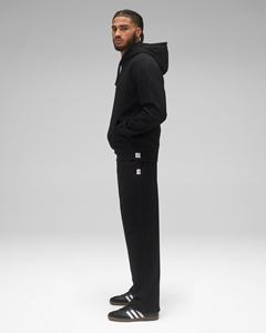 Sweat à capuche oversize en polaire 350g, col rond, logo personnalisé, tendance, noir, homme femme, taille XS, par Ako - Product Image 6