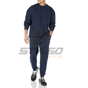 Survêtement d'hiver écologique taille XL pour hommes nouveau sweat à col rond en éponge française à manches longues séchage rapide polaire respirant - Product Image 3
