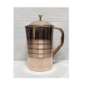 Best <b>Modern</b> Design Pure Copper Water Jug Summer Special Drinkware Healthy Indian Made for Party Use - Product Image 2