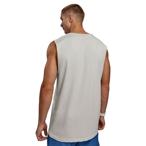 Camiseta sin mangas de verano para hombre, estilo vintage, corte regular, con aberturas laterales, para yoga, venta al por mayor, precio bajo - Product Image 5