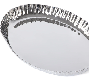 Plateau décoratif en aluminium fait main de qualité supérieure, forme personnalisable, artisanat métallique pour la maison, les fêtes, les mariages, plateau de service - Product Image 4