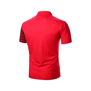 100% coton polos à séchage rapide T-shirt polo sur mesure Chemises polo pour hommes de couleur bleue unie - Product Image 2