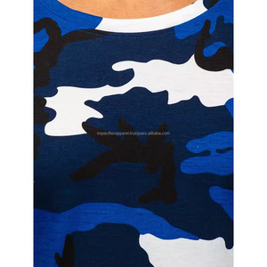 เสื้อยืดลายพรางสำหรับผู้ชาย ขายส่ง ผลิตตามสั่ง ขายดีที่สุด คุณภาพพรีเมียม คอกลม แขนสั้น สีพื้น - Product Image 4