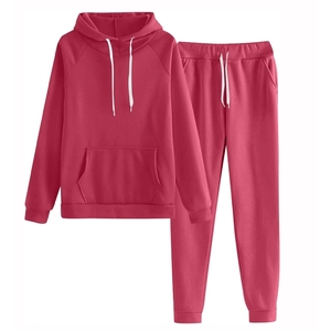 Best Price Women's Slim Fit Casual Training Tracksuit Set Custom Logo Long <b>Tops</b> Solid Pattern Canvas <b>Top</b> Selling for Winter - Product Image 3