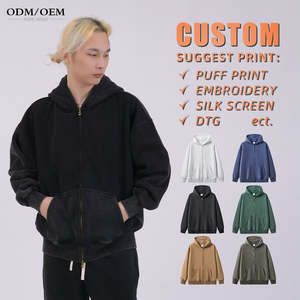 Sweats à capuche unisexes personnalisés 320 GSM Premium Sweatshirts lourds Prix d'usine Vente en gros Sweats à capuche confortables et chauds - Product Image 1