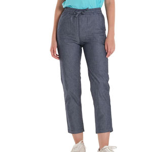Pantalon femme pantalon coupe régulière taille élastique respirant tissu Oxford Look classique élégant à la mode tissu Durable été - Product Image 6