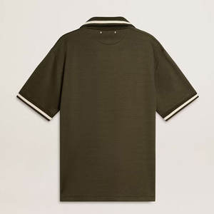 เสื้อโปโลผ้าฝ้ายถักลายพื้นสำหรับผู้ชาย, สินค้ามาใหม่สำหรับเสื้อโปโลเนื้อผ้าระบายอากาศได้ดีและไม่ยับง่าย - Product Image 2