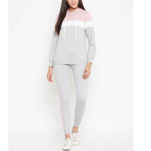 Nouveauté, survêtement pour femme de haute qualité, ensemble sweat-shirt et jogging respirant, motif uni, marque privée, vêtements de jogging d'hiver - Product Image 1