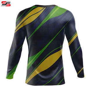 El mejor producto más vendido Rash Guard en manga larga Último diseño MMA Wear Custom Color Rash Guard - Product Image 2