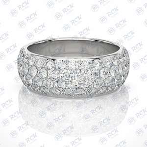 5.10 TCW Brilliant Cut Half Eternity Moissanite Split Shank <b>Celtic</b> <b>Ring</b> Women's Anniversary Birthday Party Jewelry Wedding Gift - Product Image 2