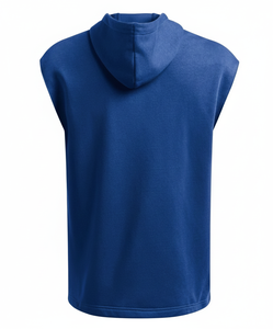 Unisex Sleeveless <b>Gym</b> <b>Hoodie</b> | Lightweight Breathable Eco-Friendly Anti-Pilling Running Workout Training 100% Cotton ODM - Product Image 2