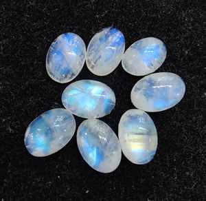 Cabujón ovalado de piedra lunar arcoíris Natural, piedra preciosa suelta de Fuego Azul, certificado IGI, alta calidad AA + para hacer joyas, regalo - Product Image 5
