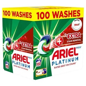 Capsules Ariel Platinum Plus Extra Stain Removal, 100 capsules - Product Image 1