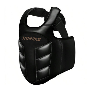 Protector de Pecho Completo de Cuero para Adultos, Chaleco de Protección para Karate y Boxeo, Equipo de Protección de Alta Calidad - Product Image 2