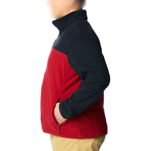 Vente en gros de veste polaire à glissière quart de haute qualité décontractée de couleur unie veste sherpa pour hommes de qualité supérieure - Product Image 3