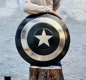 โล่โลหะไวกิ้งแบบยุคกลางสำหรับงานหัตถกรรมกัปตันแกะสลักสำหรับฤดูหนาว - Product Image 6