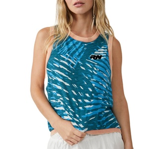 Fully Sublimated <b>Women</b> Gym Wear Custom 1Piece Sportswear Deep Cut <b>Singlets</b> For <b>Women's</b> - Product Image 1
