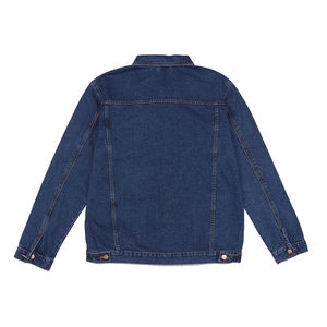 Veste de camionneur en jean vintage bleu classique pour homme, vêtement d'extérieur en coton de haute qualité, streetwear décontracté, teinture unie, taille XS - Product Image 6