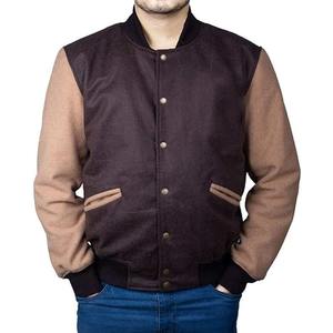 แจ็กเก็ตเลตเตอร์แมนแจ็กเก็ตเบสบอลแบบเปิดไหล่เสื้อแจ็คเก็ตนักศึกษาแจ็คเก็ตของปากีสถานราคาผลิตหนังแท้สำหรับผู้ชาย - Product Image 1