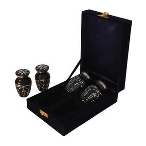 Urna de recuerdo de aluminio de alta calidad para cenizas humanas Urna de recuerdo excelente con acabado de diseñador para urnas de ceremonia conmemorativa funeraria - Product Image 1