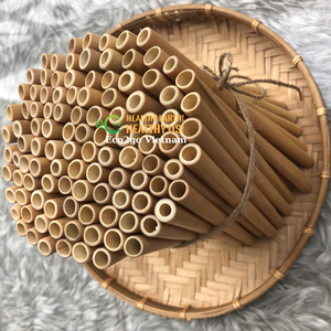 Pailles en bambou réutilisables d'Eco/couvercles et pailles en bambou pour employer la boisson... Fabriqué au Vietnam - Product Image 6