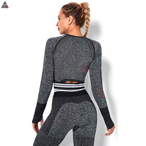 Conjunto de Yoga para Mujer de Alta Calidad y Transpirable, 2 Piezas, Top Deportivo de Cintura Alta y Leggings, Ropa Deportiva para Gimnasio y Fitness - Product Image 2