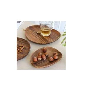 Plateau en bois Offre Spéciale forme de feuille pour cuisine et table taille personnalisée fruits secs plateau en bois au meilleur prix - Product Image 4
