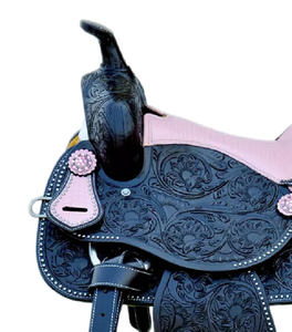 Juego de sillas de montar de cuero genuino de primera calidad, combinación perfecta para carreras de inglés de resistencia occidental para montar a caballo - Product Image 4