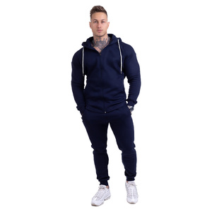 Hot Deal Survêtements unis pour hommes Meilleurs survêtements d'hiver 2 pièces pour hommes avec logo personnalisé Meilleure qualité Ensemble 2 pièces sweat à capuche et jogging - Product Image 1
