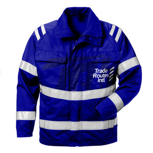 Logotipo personalizado Marca disponible Chaqueta de poliéster de alta visibilidad para trabajadores de la construcción industrial Chaqueta de trabajo de seguridad para pedidos a granel - Product Image 5