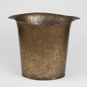 AluToss <b>Bin</b> Embossed Metal Waste <b>Bin</b> Trash Can for Home Office Kitchen Restaurant Bathroom-for Waste Paper Garbage Management - Product Image 1