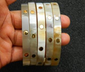 <b>Natural</b> Buffalo Horn Cuff New Design Fashion Bangle Jewelry Accessories From India Handicraft for Jewelry Fashion agate <b>crafts</b> - Product Image 4