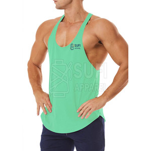 Men's Gym Fitness Stringer <b>Vest</b>-Breathable Knitted Casual Sportswear for <b>Bodybuilding</b> - Product Image 5