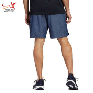 Pantalones cortos de correr de entrenamiento de fitness respetuosos con el medio ambiente personalizados de nuevo diseño para hombres con servicio OEM de patrón sólido - Product Image 2