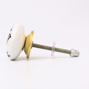 Tiroir décoratif noir blanc boutons oiseaux pour commode poignées de porte de placard de cuisine vente en gros CFKP-1 - Product Image 5