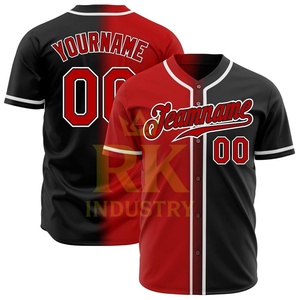 Camisetas de Béisbol Personalizadas para Hombre con Botones, con Tu Nombre, Número y Logotipo, Nuevo Diseño Deportivo, Transpirables, OEM - Product Image 3
