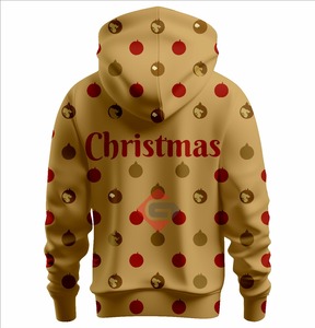 All-Printed 3D Oversized <b>Christmas</b> Logo Hooded Pullover New Fashion Unisex Winter Warm Heavy Weight <b>Men's</b> <b>Hoodies</b> - Product Image 4